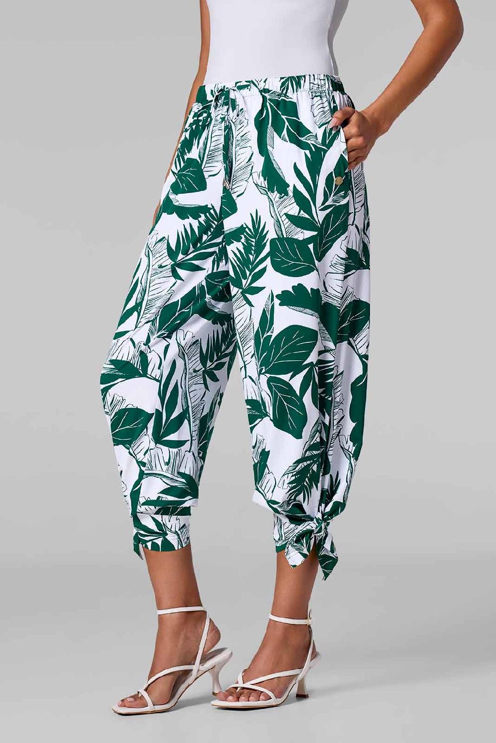 Coolibar Women's Petra Wide Leg Pant | Eden Palm Paradise