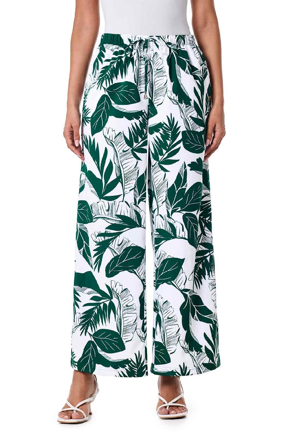 Coolibar Women's Petra Wide Leg Pant | Eden Palm Paradise