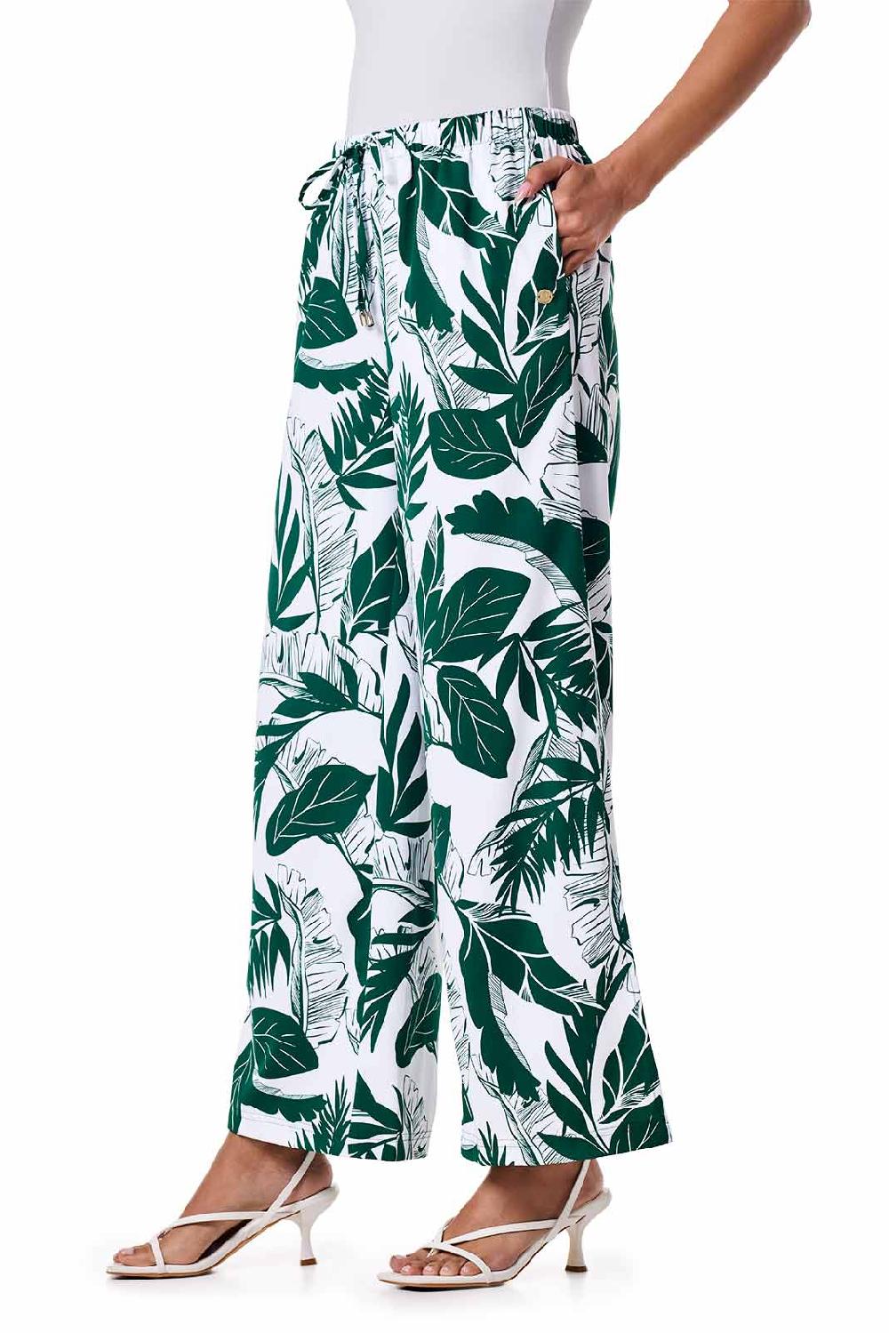 Coolibar Women's Petra Wide Leg Pant | Eden Palm Paradise