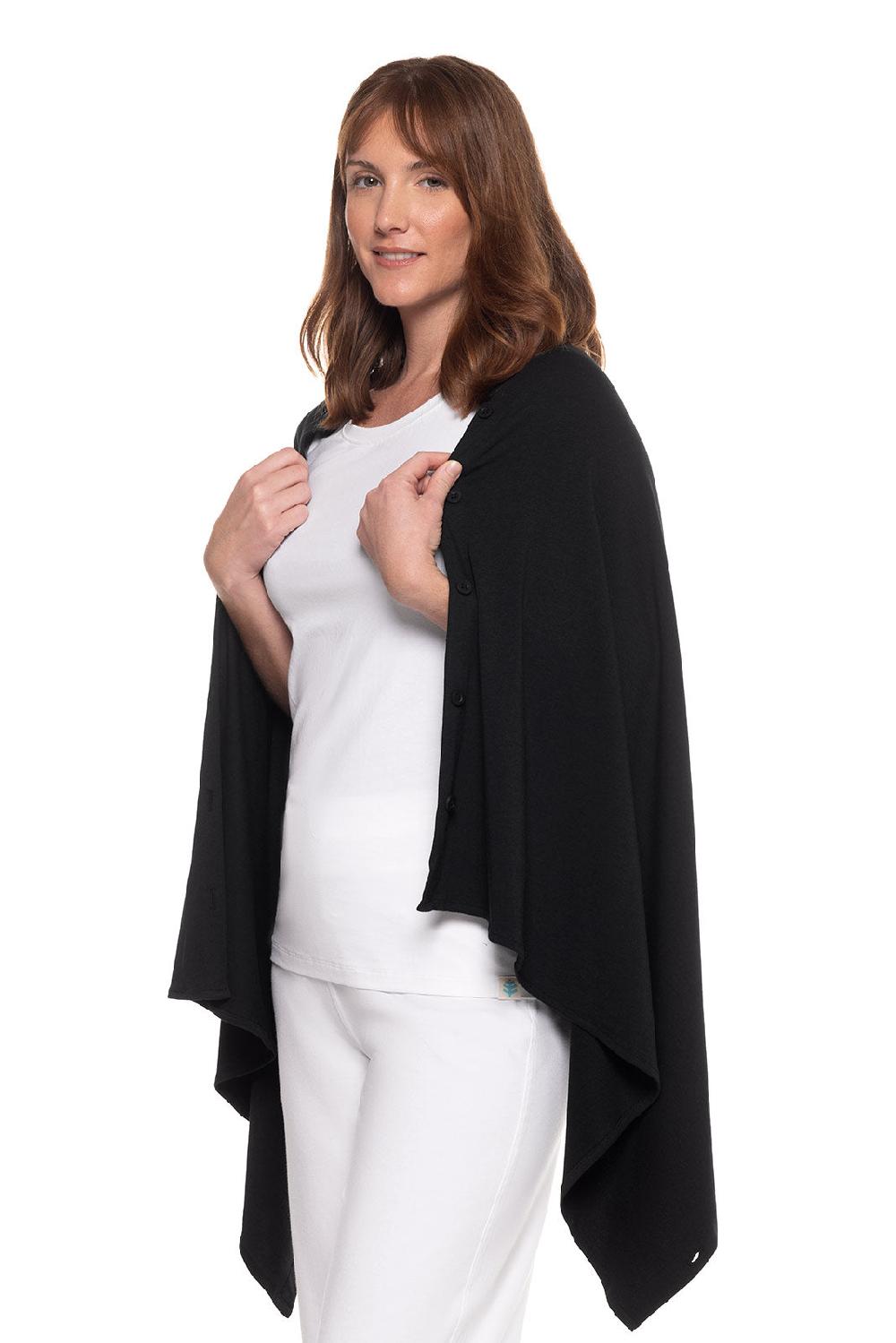 Coolibar Women's Revilla Convertible Sun Wrap | Black