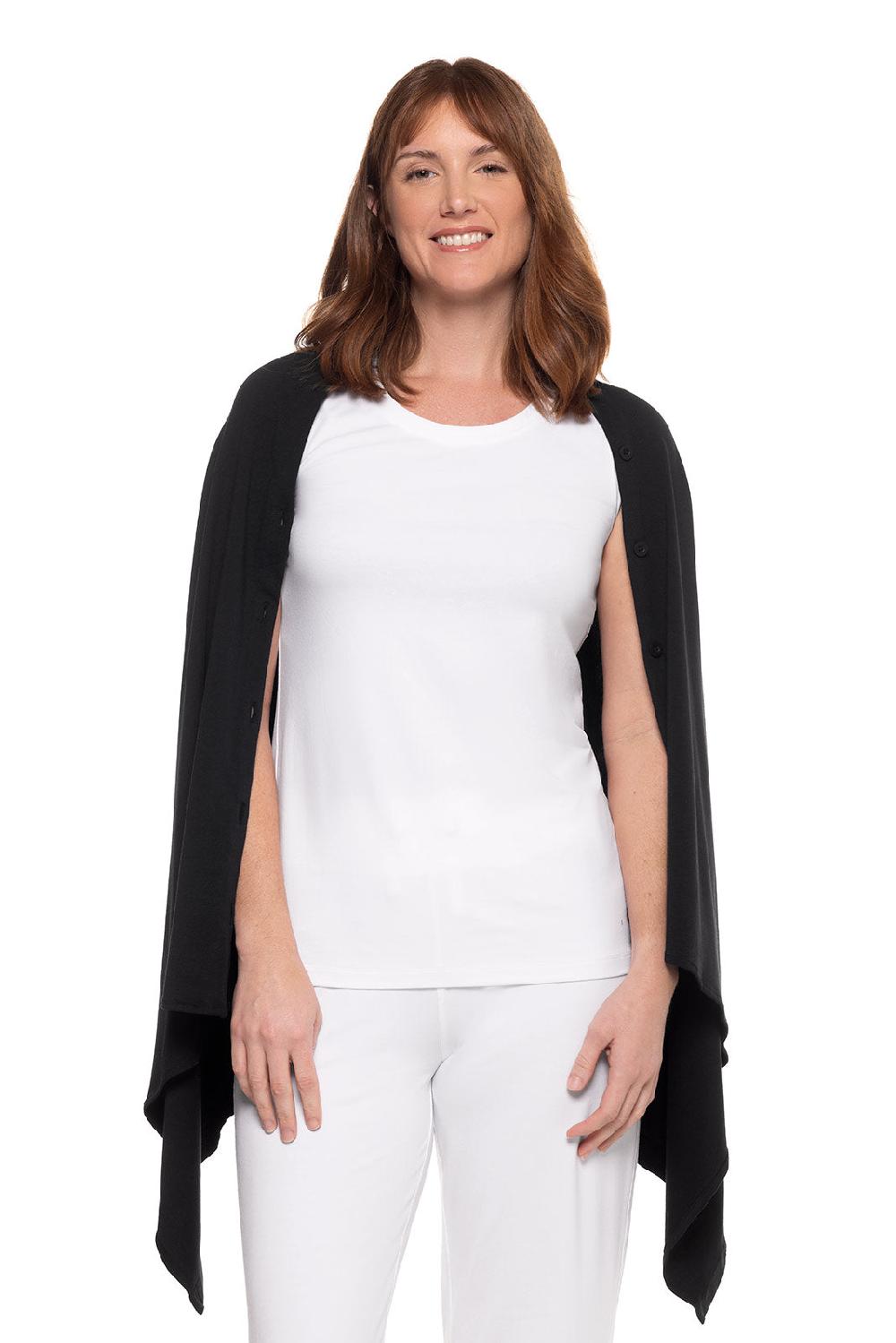 Coolibar Women's Revilla Convertible Sun Wrap | Black