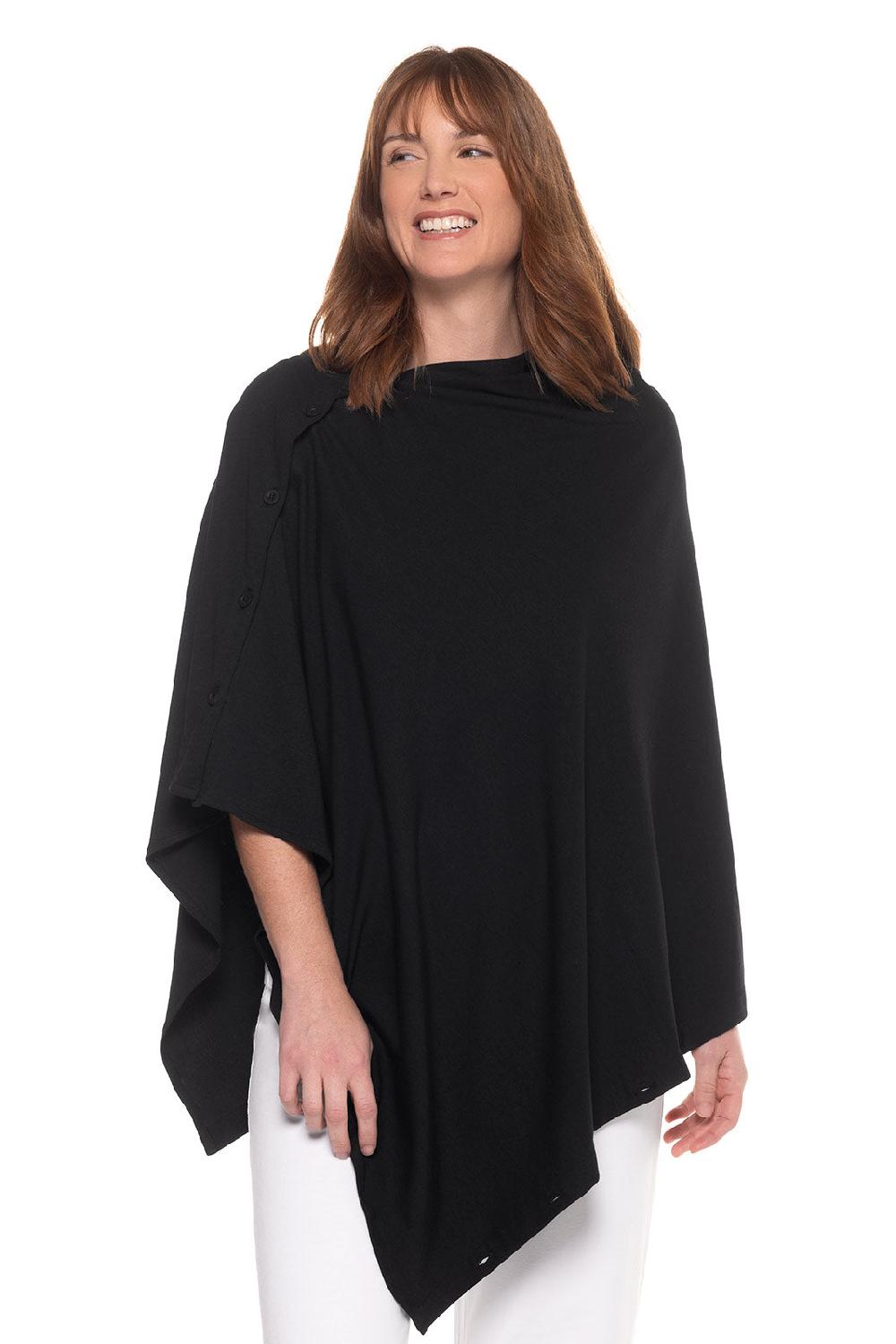 coolibar Women's Revilla Convertible Sun Wrap | Black