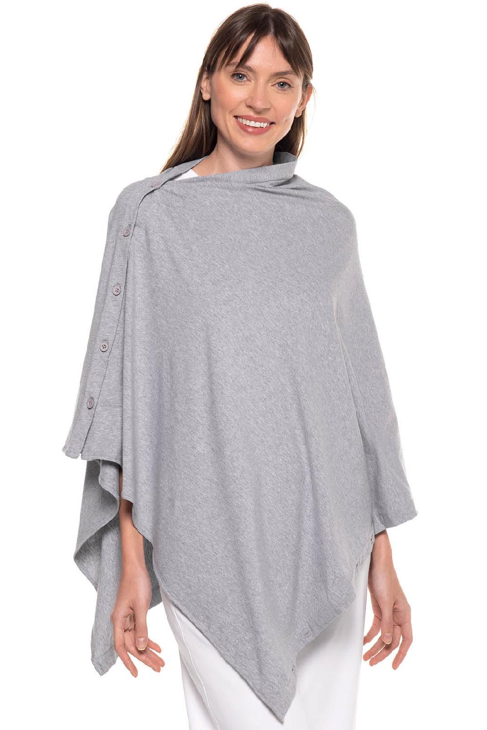 Coolibar Women's Revilla Convertible Sun Wrap | Grey Heather