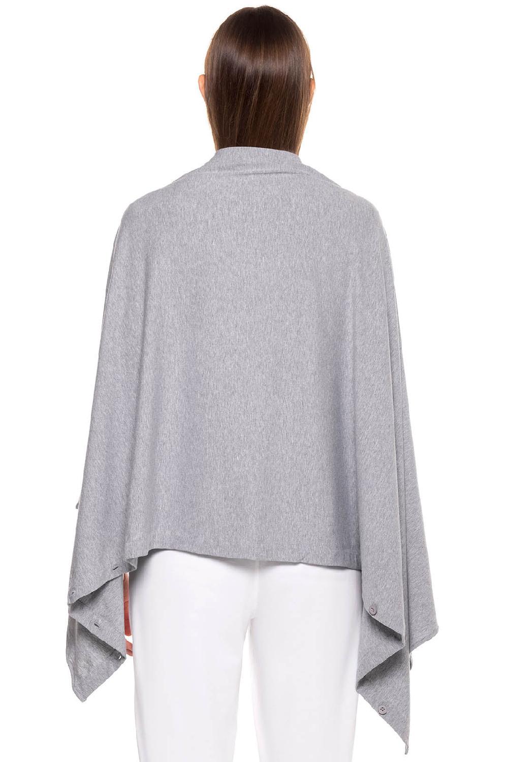 Coolibar Women's Revilla Convertible Sun Wrap | Grey Heather