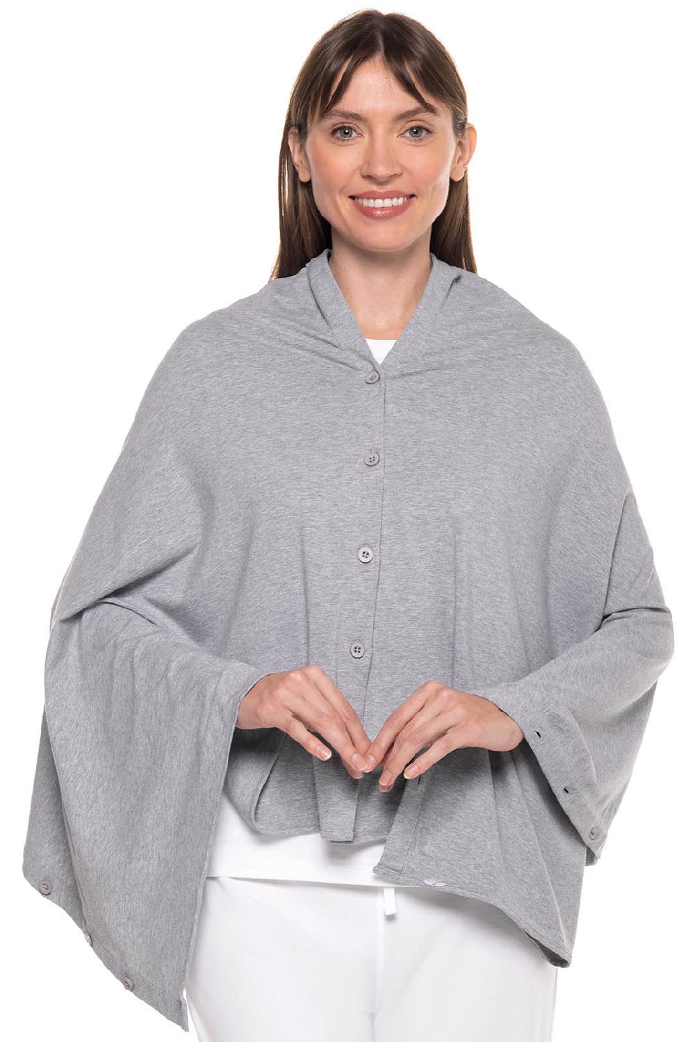 Coolibar Women's Revilla Convertible Sun Wrap | Grey Heather