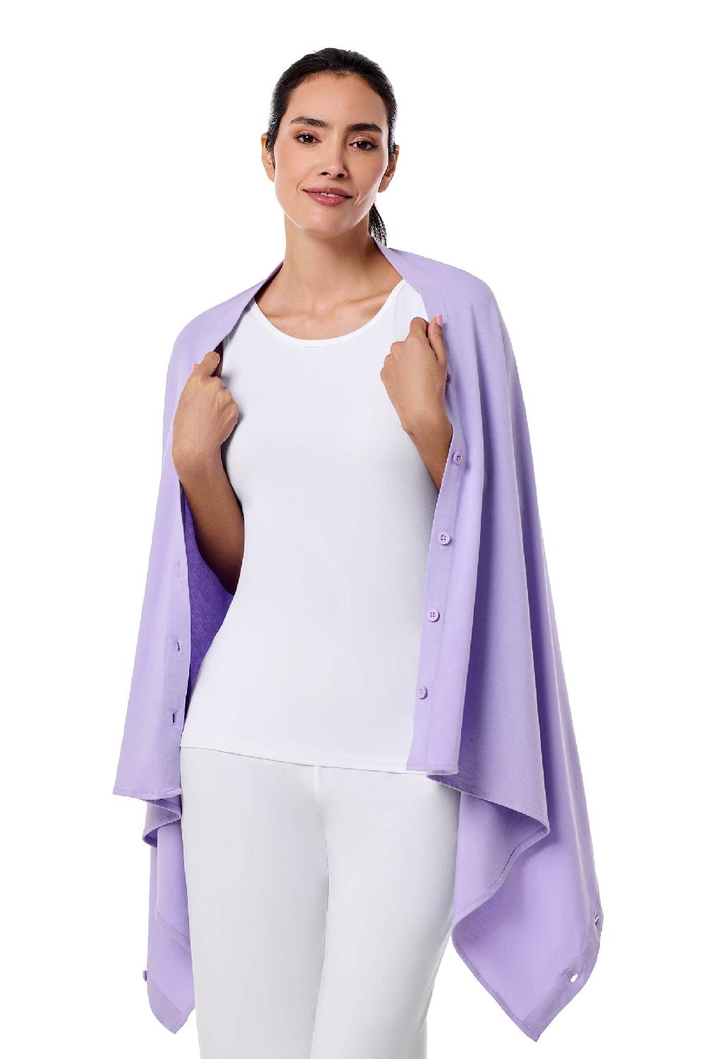 Coolibar Women's Revilla Convertible Sun Wrap | Lavendula