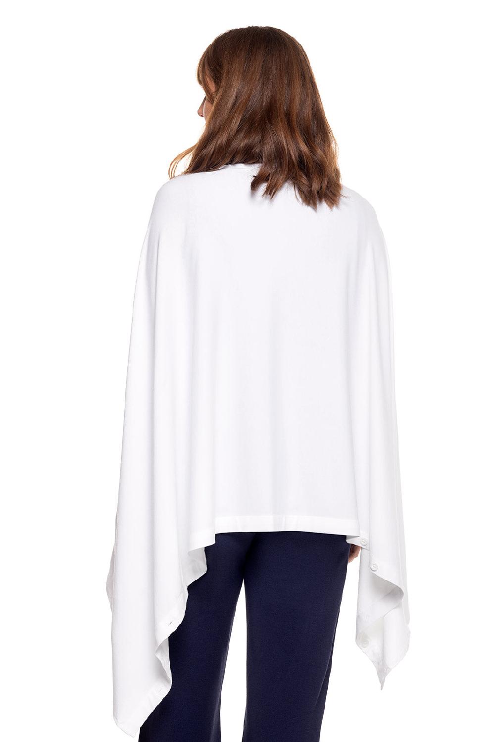 Coolibar Women's Revilla Convertible Sun Wrap | White