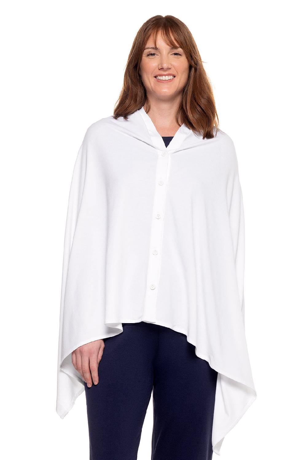 Coolibar Women's Revilla Convertible Sun Wrap | White