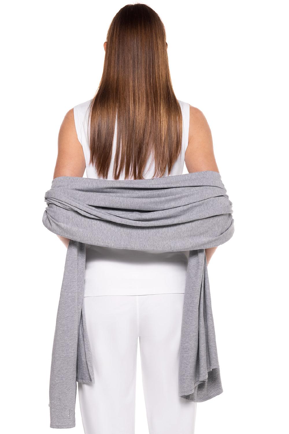 Coolibar Women's Sanibel Everyday Beach Shawl | Grey Heather