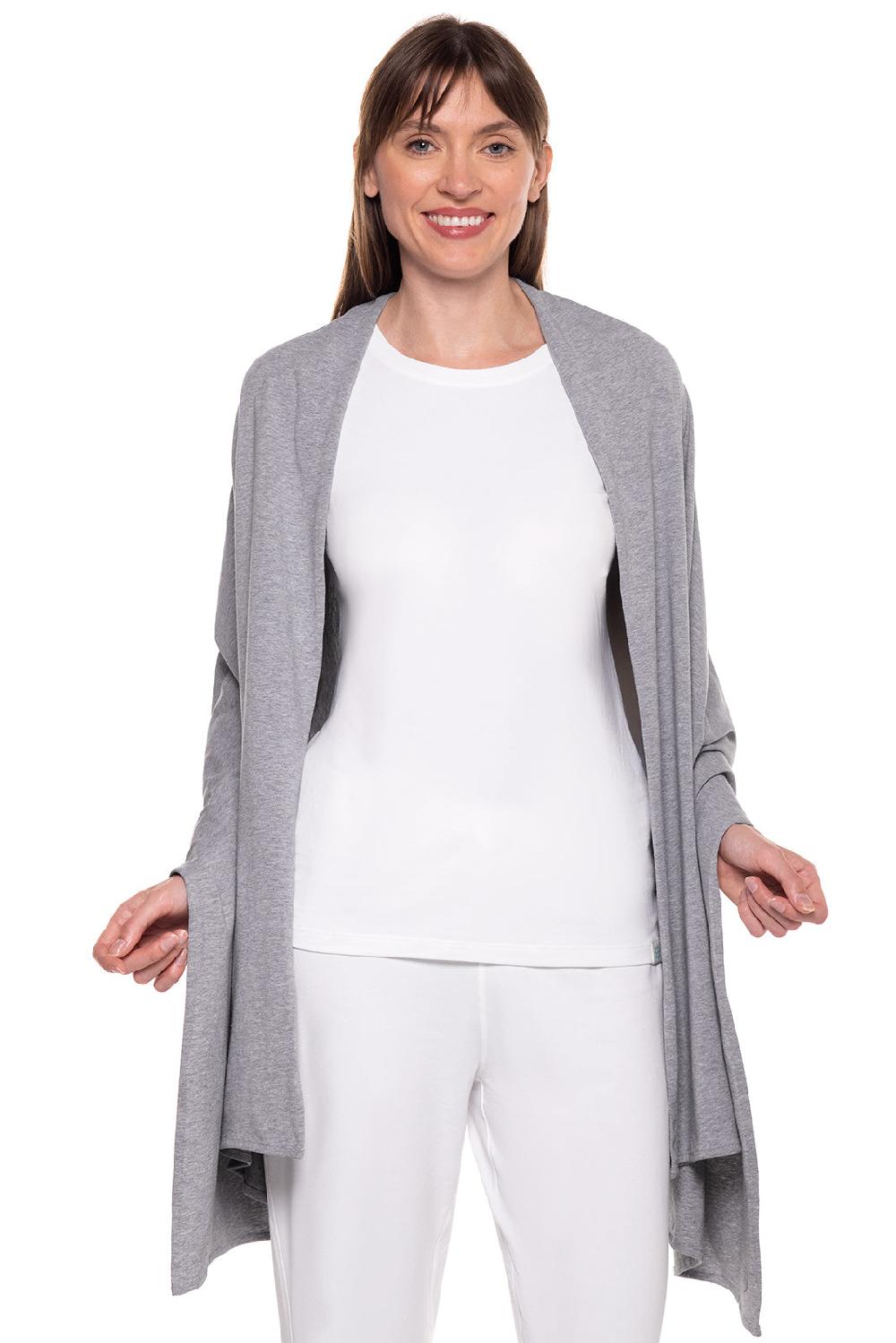 coolibar Women's Sanibel Everyday Beach Shawl | Grey Heather