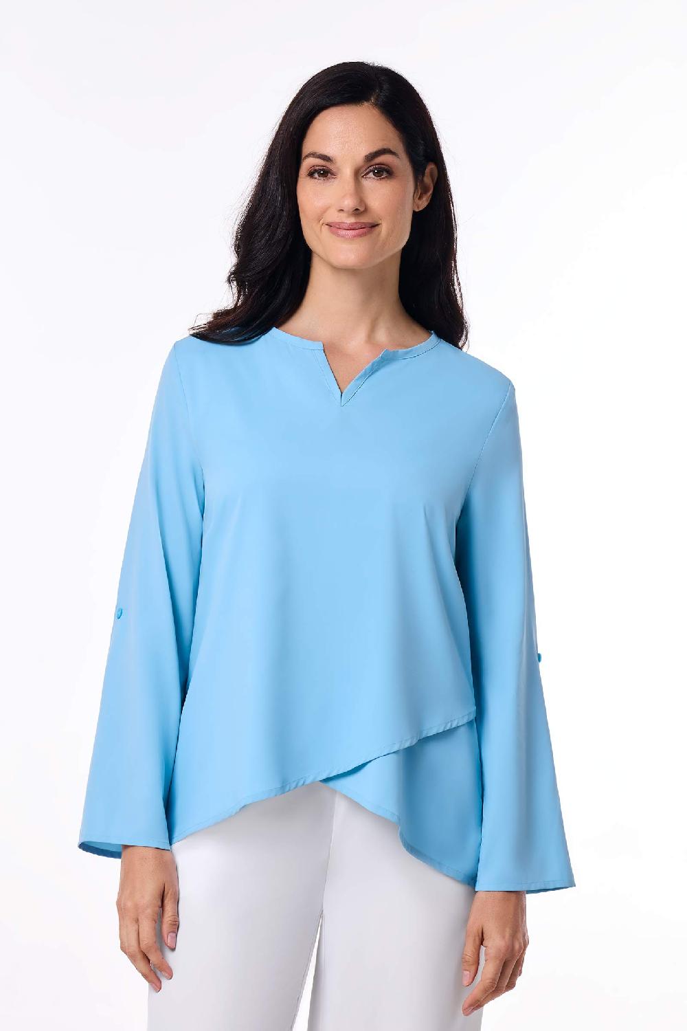 Coolibar Women's Santa Barbara Tunic Top | Arctic Blue