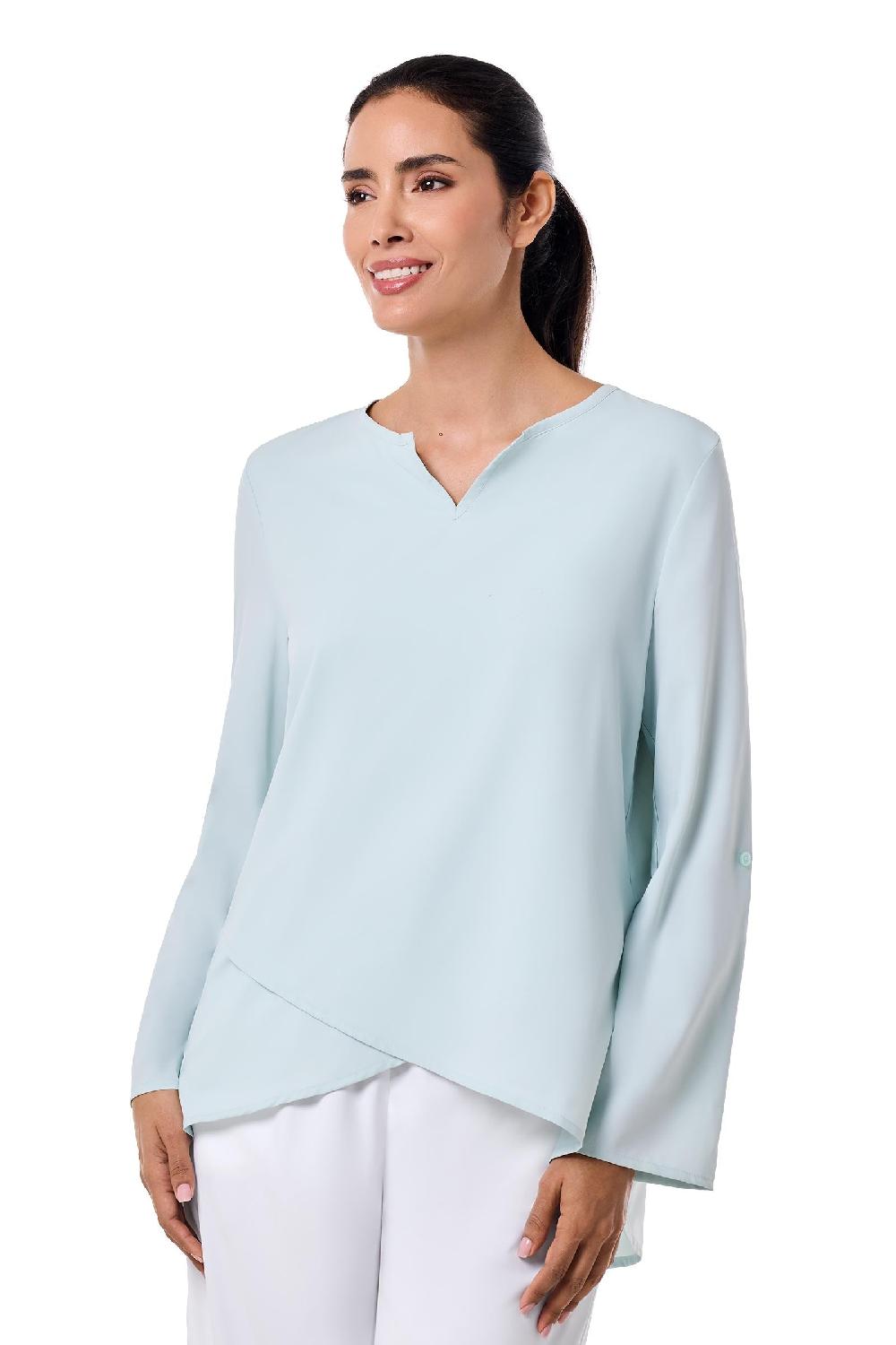 Coolibar Women's Santa Barbara Tunic Top | Misty Aqua