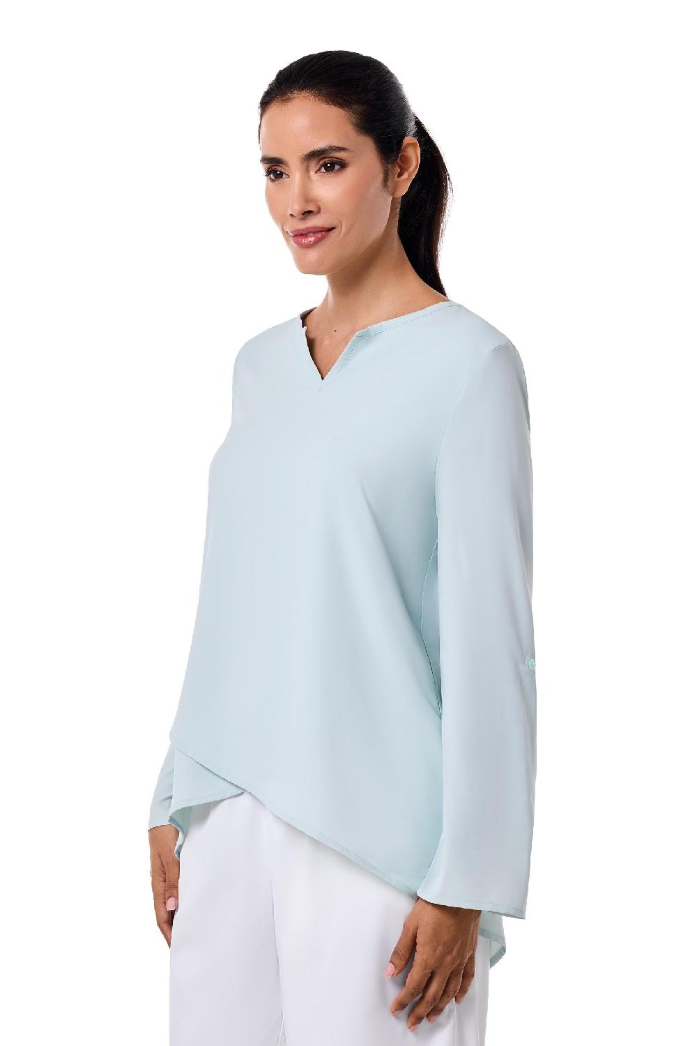Coolibar Women's Santa Barbara Tunic Top | Misty Aqua
