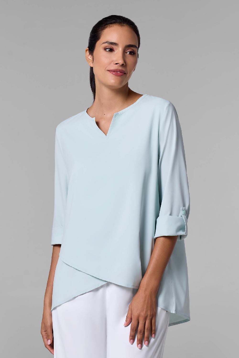 coolibar Women's Santa Barbara Tunic Top | Misty Aqua