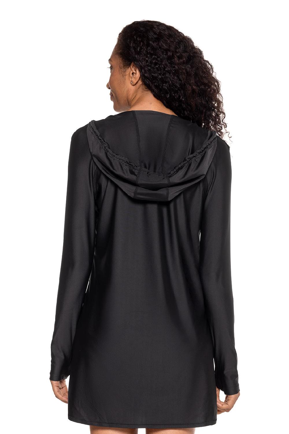 Coolibar Women's Seacoast Swim Cover-Up Dress | Black
