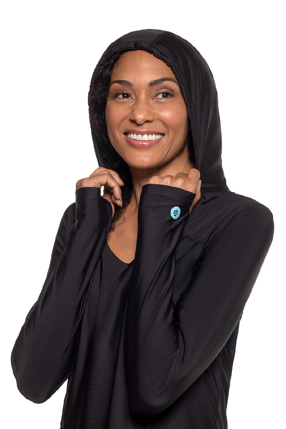 Coolibar Women's Seacoast Swim Cover-Up Dress | Black