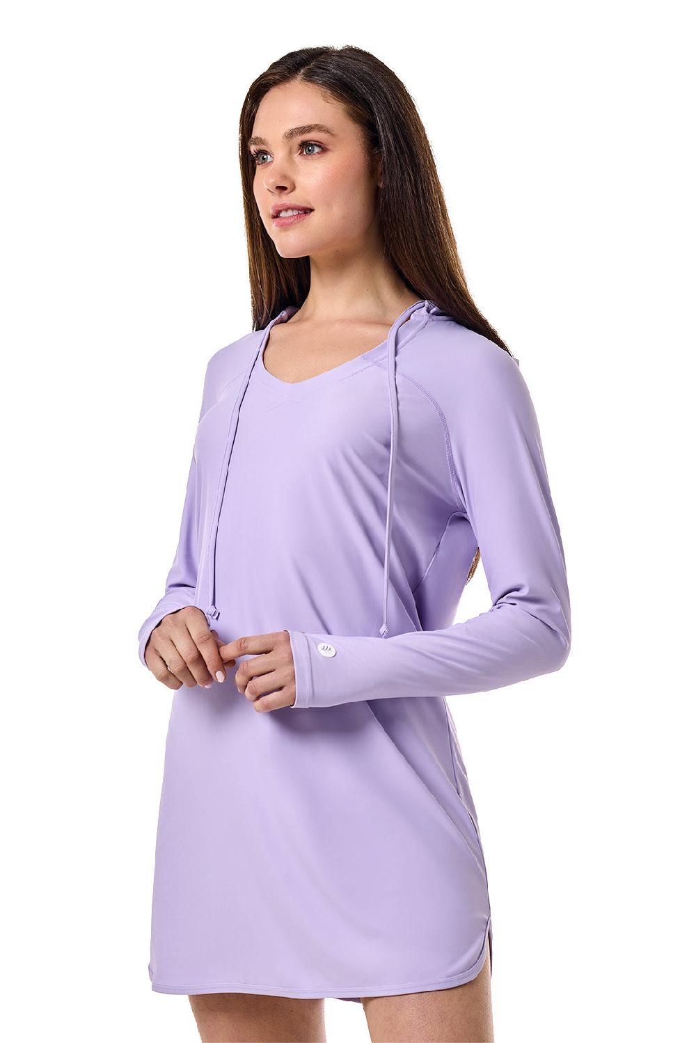 Coolibar Women's Seacoast Swim Cover-Up Dress | Lavendula