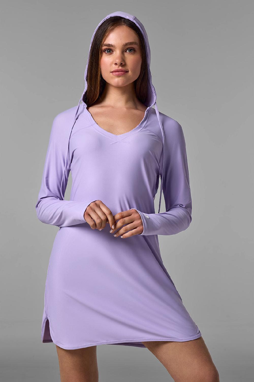 coolibar Women's Seacoast Swim Cover-Up Dress | Lavendula