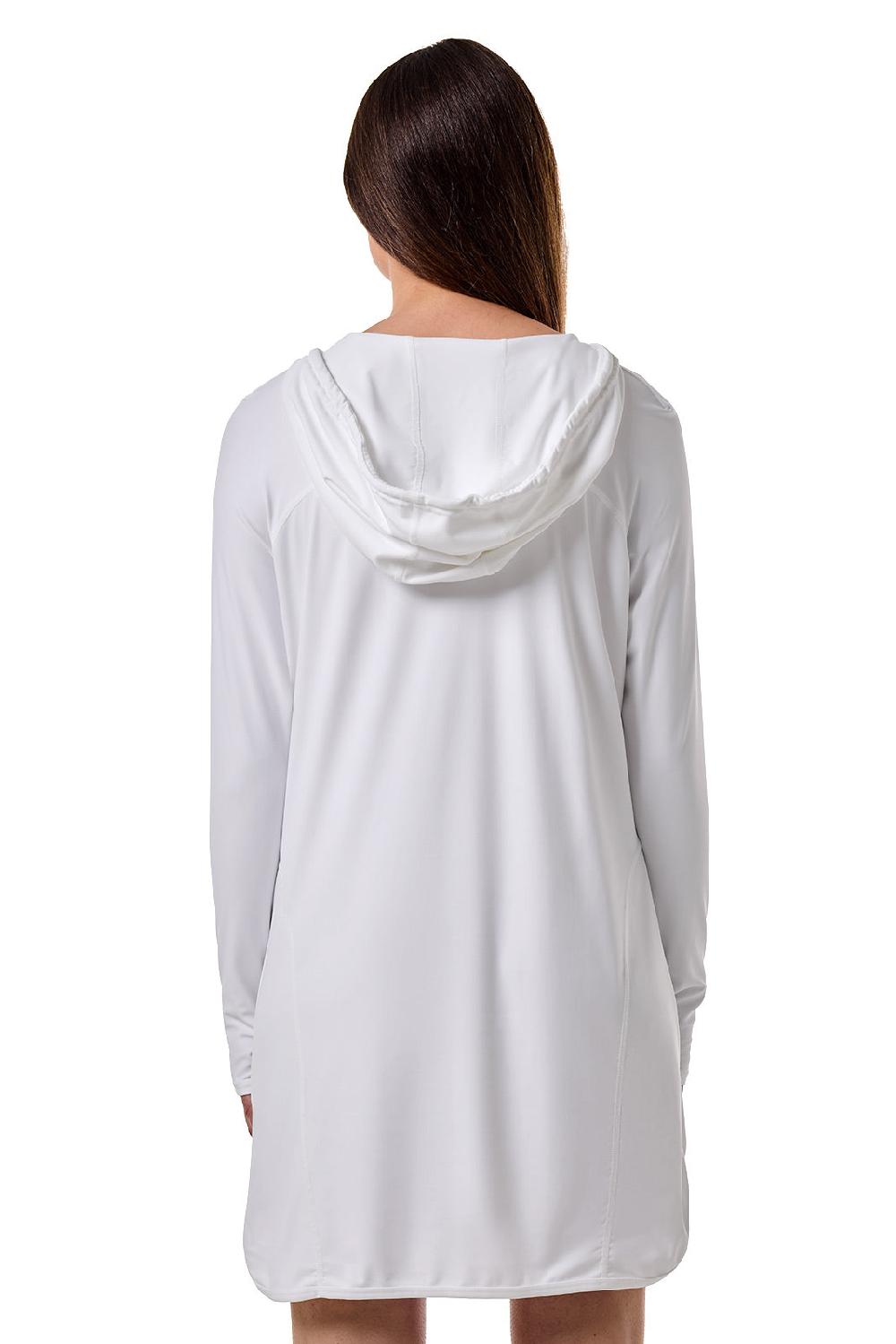 Coolibar Women's Seacoast Swim Cover-Up Dress | White
