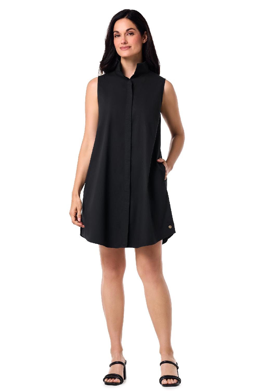 Coolibar Women's Silverlakes Sleeveless Dress | Black
