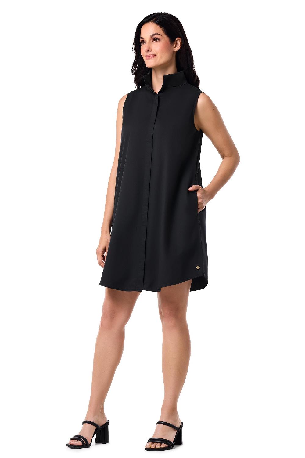 Coolibar Women's Silverlakes Sleeveless Dress | Black