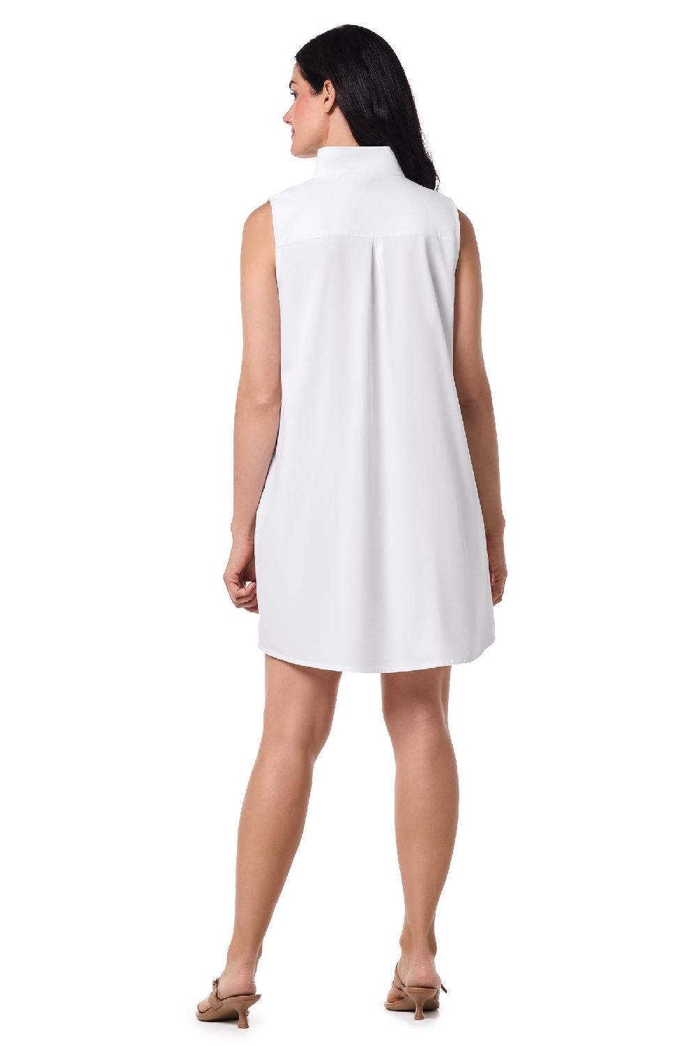 Coolibar Women's Silverlakes Sleeveless Dress | White