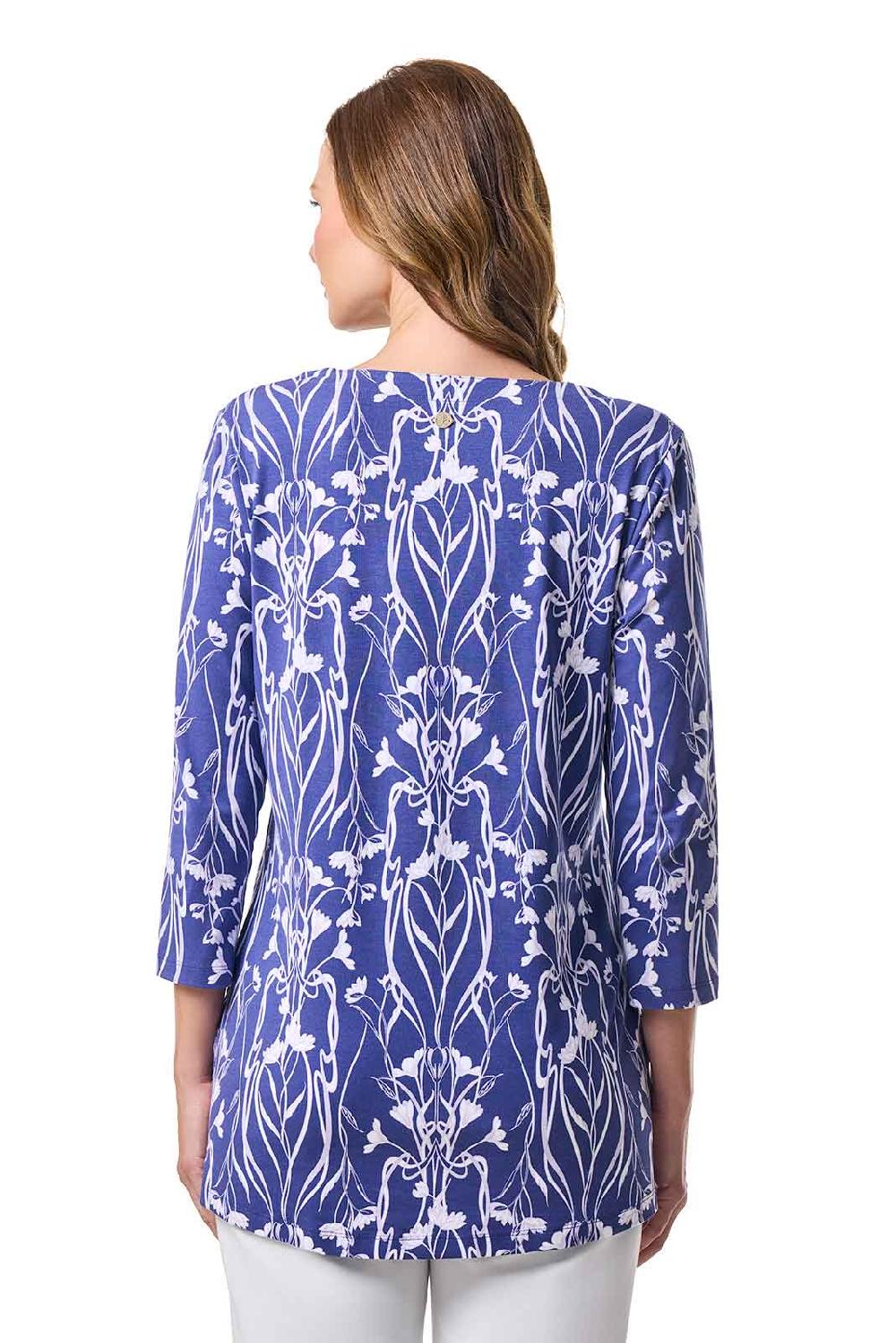 Coolibar Women's St. Lucia Tunic Top | Future Dusk Iris Dusk
