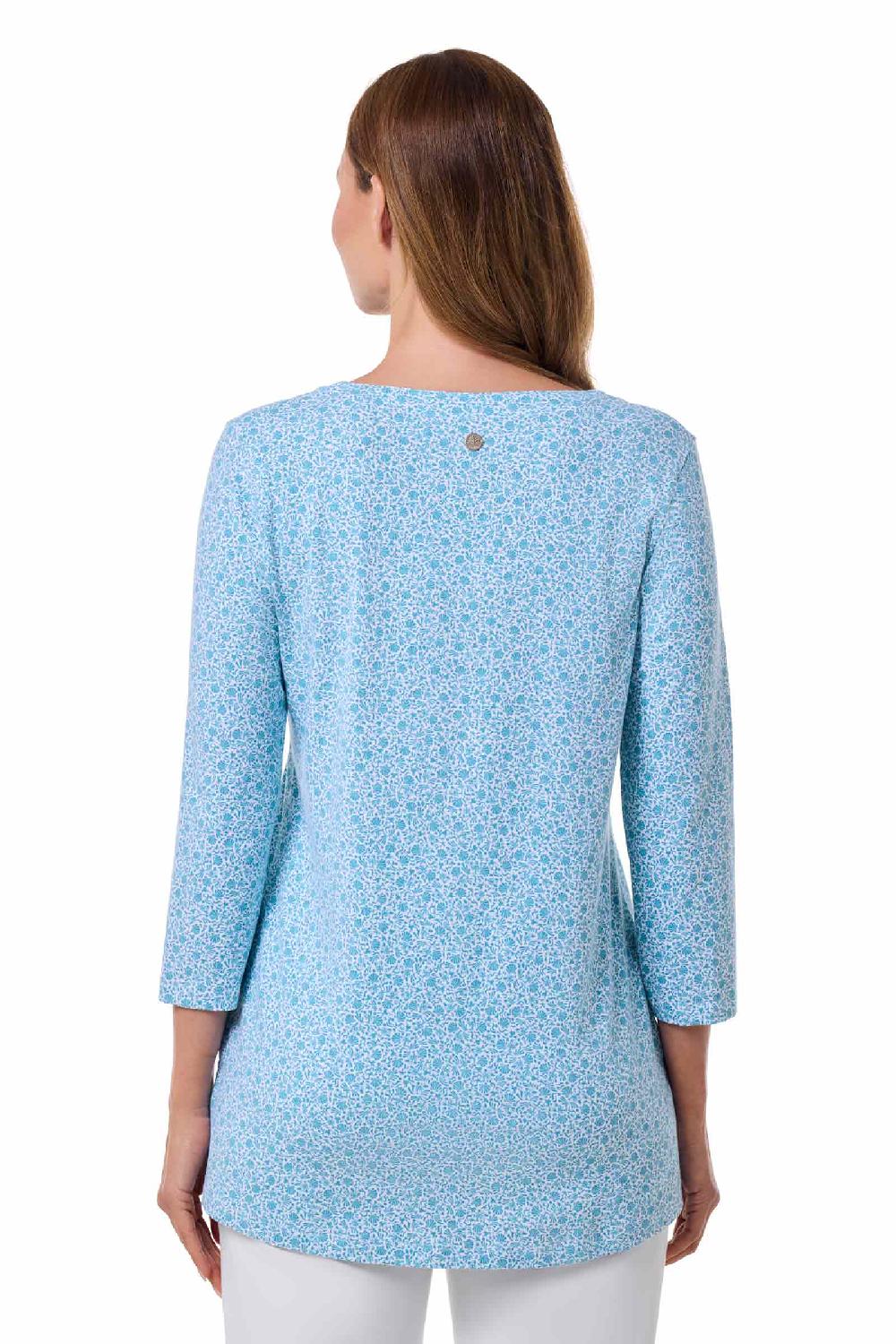 Coolibar Women's St. Lucia Tunic Top | Malibu Blue Shell We