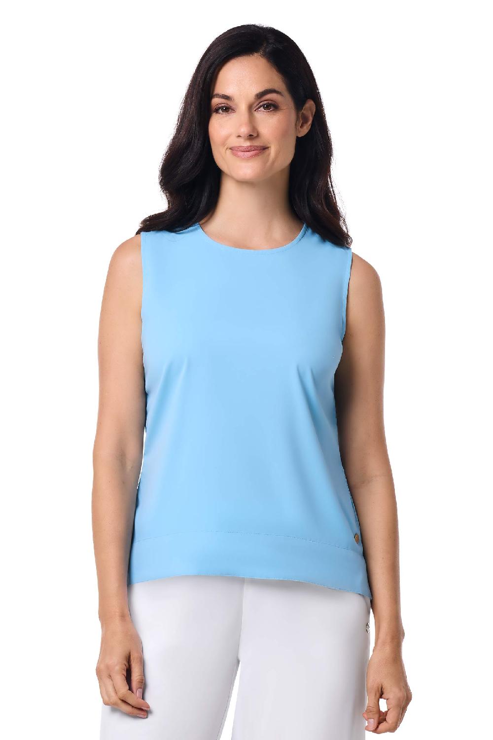 Coolibar Women's St. Tropez Swing Tank Top | Arctic Blue