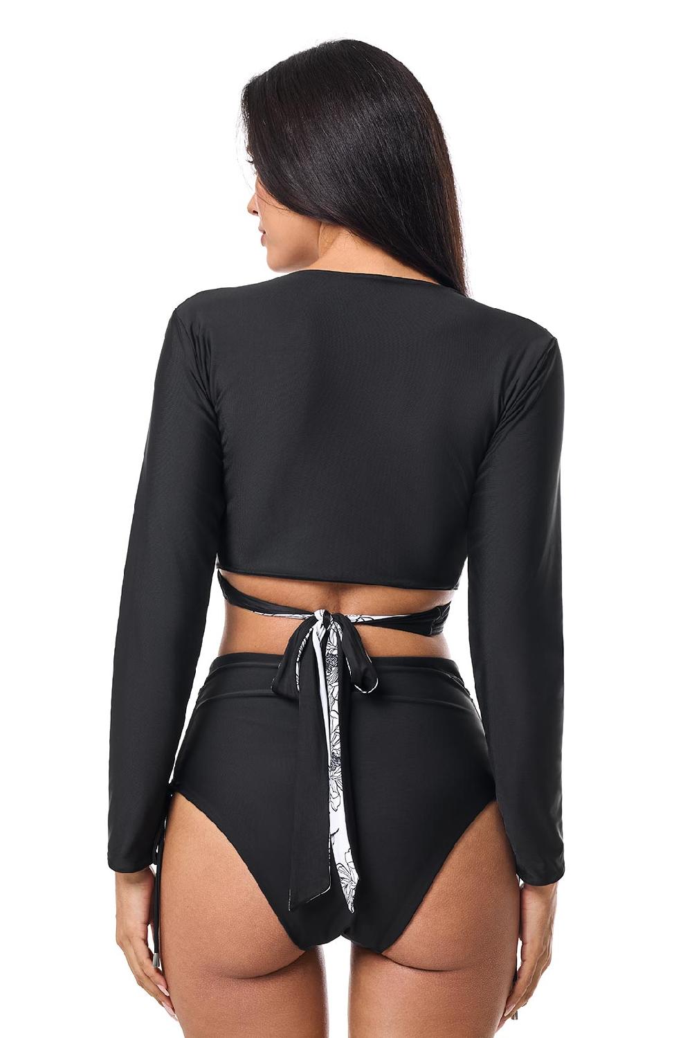 Coolibar Women's Sunny Isles Reversible Wrap Shrug | Black Reversible