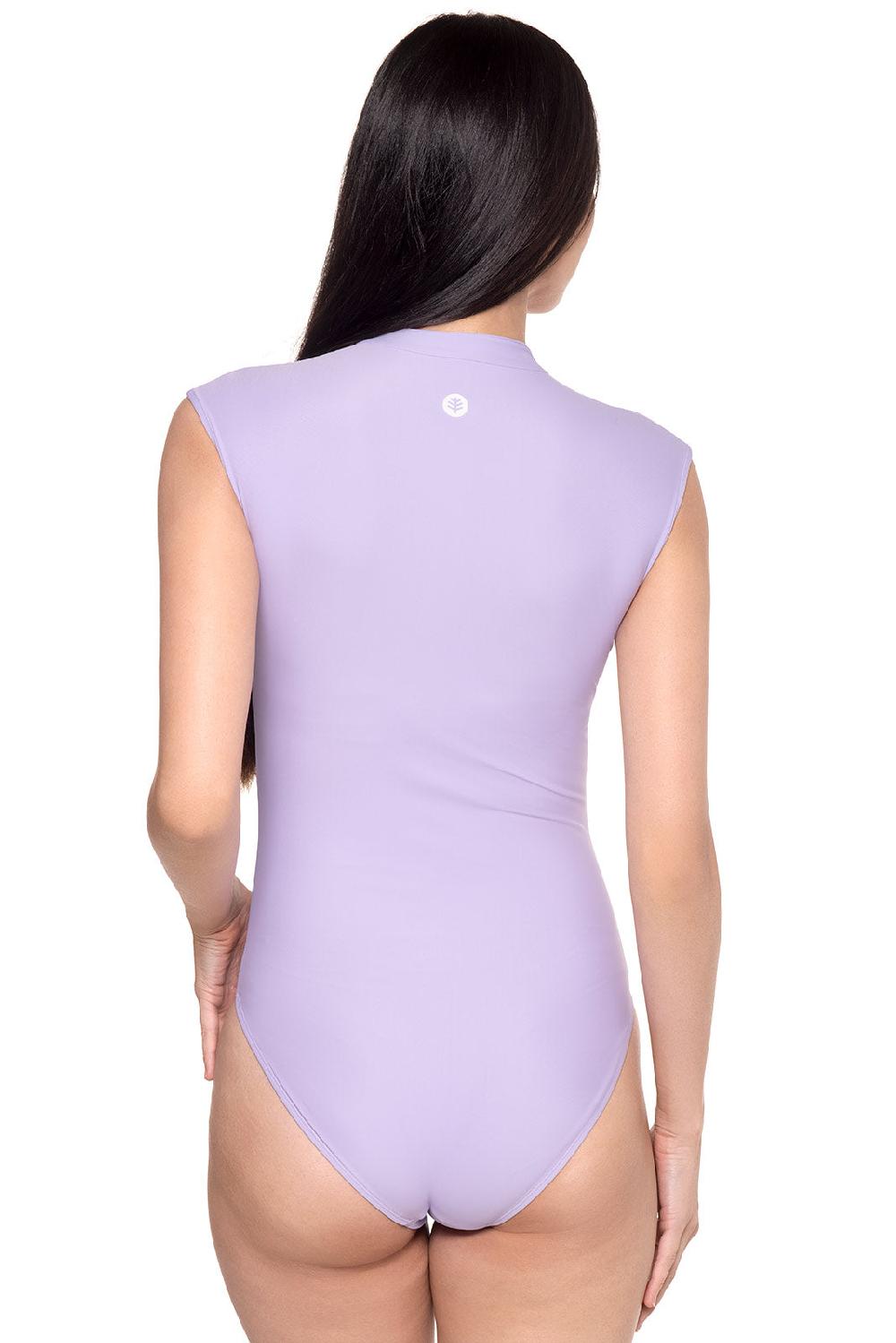 Coolibar Women's Sweetwater Cap Sleeve One Piece | Lavendula