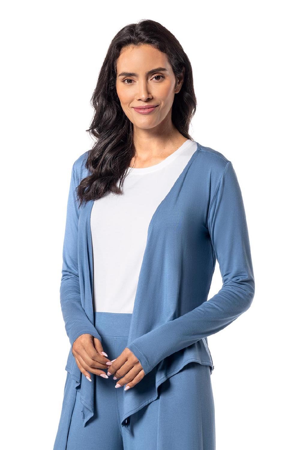 Coolibar Women's Vrae Everyday Fashion Wrap | Blue Dusk