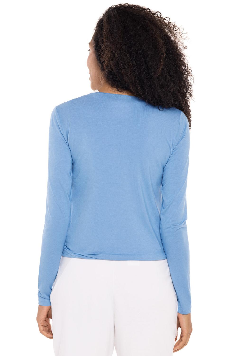 Coolibar Women's Vrae Everyday Fashion Wrap | Clear Sky Blue