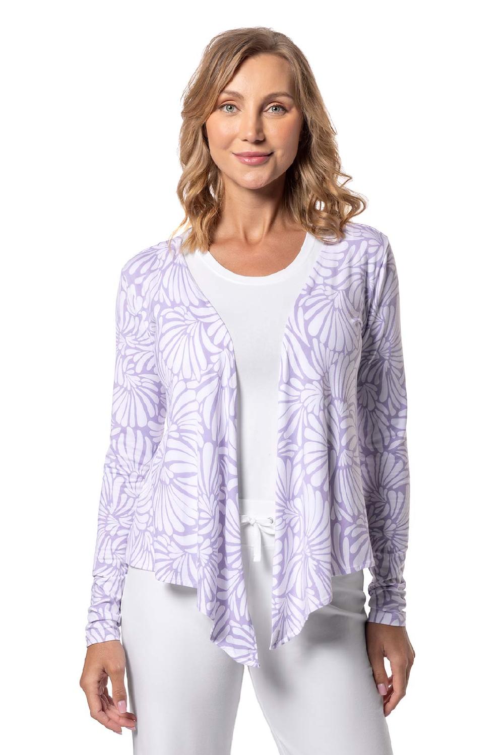 Coolibar Women's Vrae Everyday Fashion Wrap | Lavendula Sea Fan