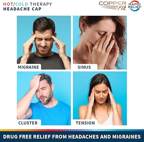 Copper Fit Copper Fit Rapid Relief PRO Migraine Headache Relief Cap