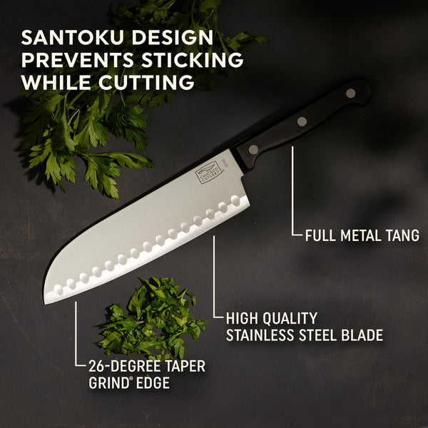 Corelle Chicago Cutlery® Essentials™ 2-piece Santoku / Partoku Knife Set