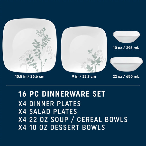 Corelle Corelle® Amalie 16-piece Dinnerware Set Service For 4