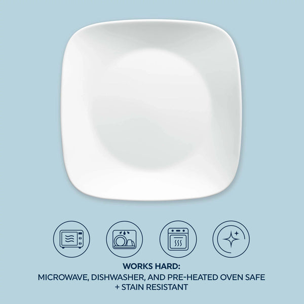 Corelle Corelle® Boutique Vivid White 8-piece Dinnerware Set Service For 4