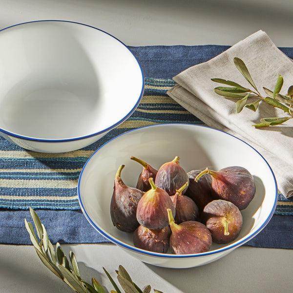Corelle Corelle® Brilliant Blue Banded 1-quart Serving Bowls 2-pack