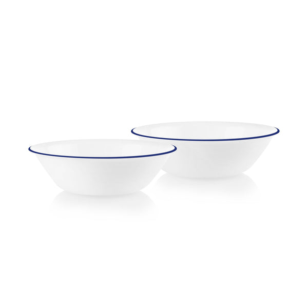 corelle Corelle® Brilliant Blue Banded 1-quart Serving Bowls 2-pack