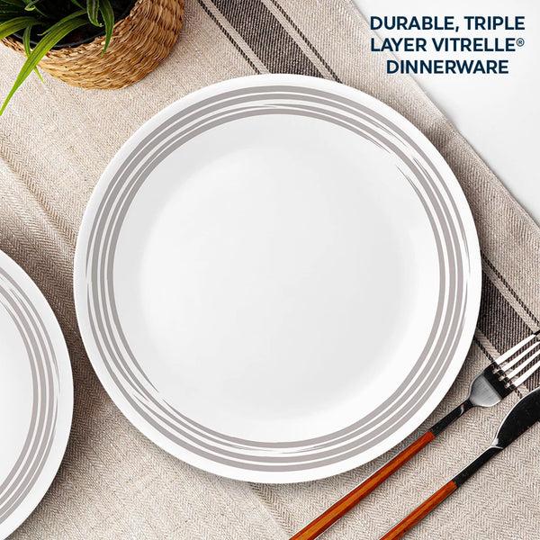Corelle Corelle® Brushed Silver 16-piece Dinnerware Set Service For 4