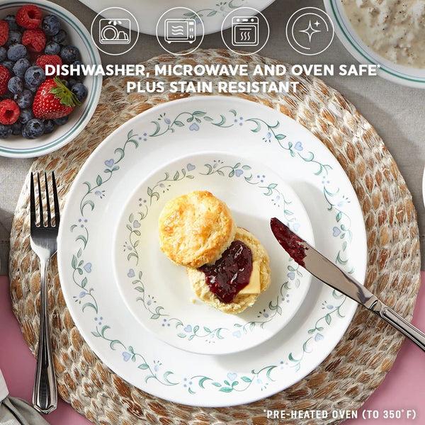 Corelle Corelle® Country Cottage 16-piece Mugless Dinnerware Set Service For 4