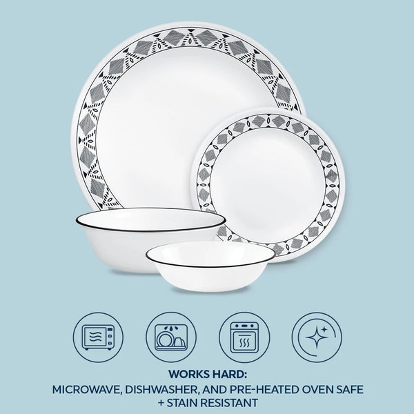 Corelle Corelle® Cusco 16-piece Mugless Dinnerware Set Service For 4