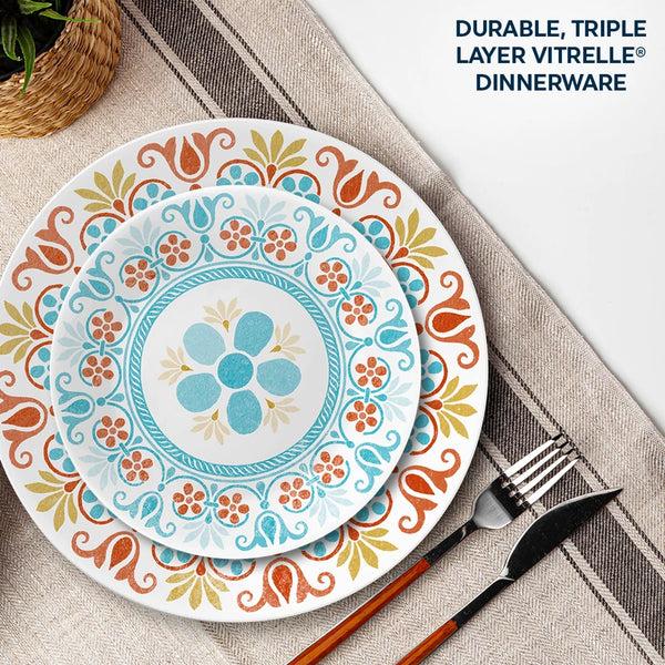 Corelle Corelle® Global Collection Terracotta Dreams 18-piece Dinnerware Set Service For 6