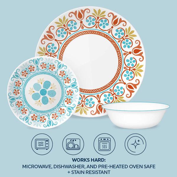 Corelle Corelle® Global Collection Terracotta Dreams 18-piece Dinnerware Set Service For 6