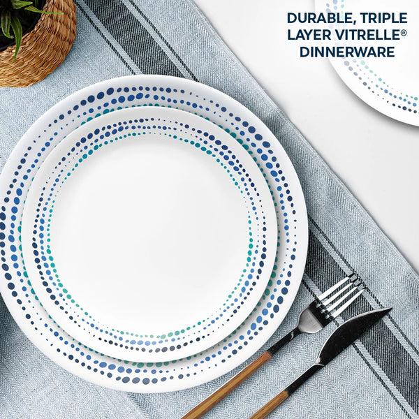 Corelle Corelle® Ocean Blues 16-piece Mugless Dinnerware Set Service Of 4