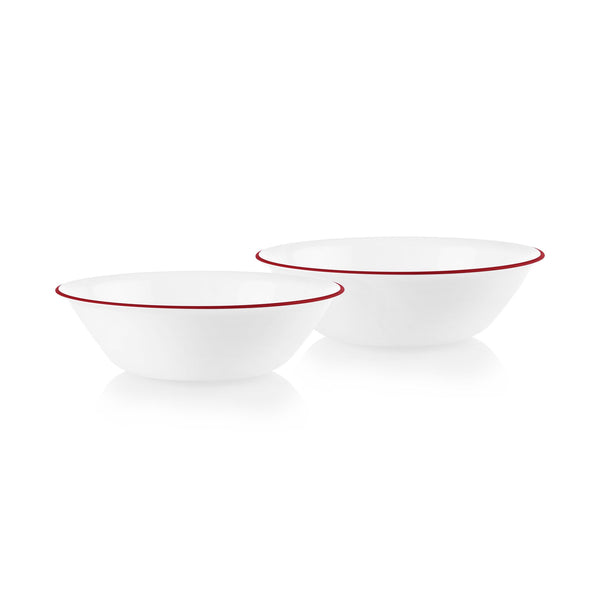 corelle Corelle® Radiant Red Banded 1-quart Serving Bowls 2-pack