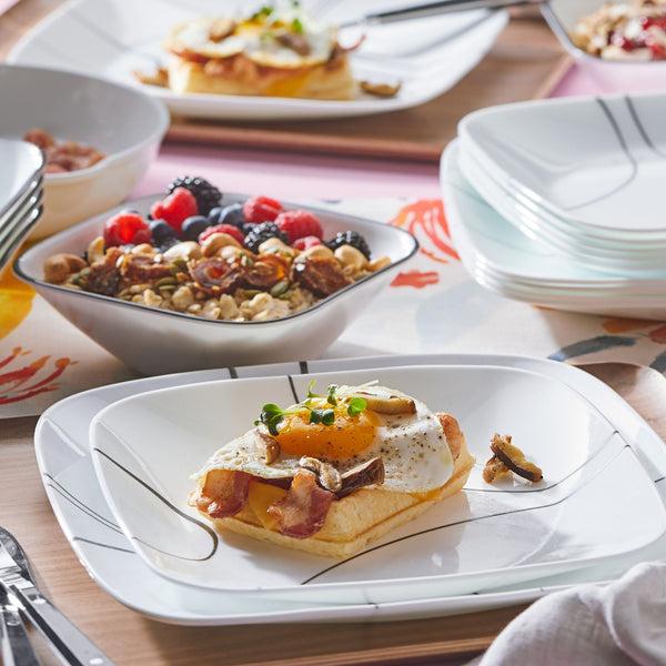 Corelle Corelle® Simple Lines 18-piece Dinnerware Set Service For 6