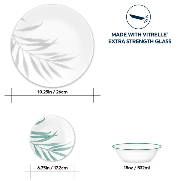 Corelle Corelle® Solar Print 18-piece Dinnerware Set Service For 6 EXCLUSIVE
