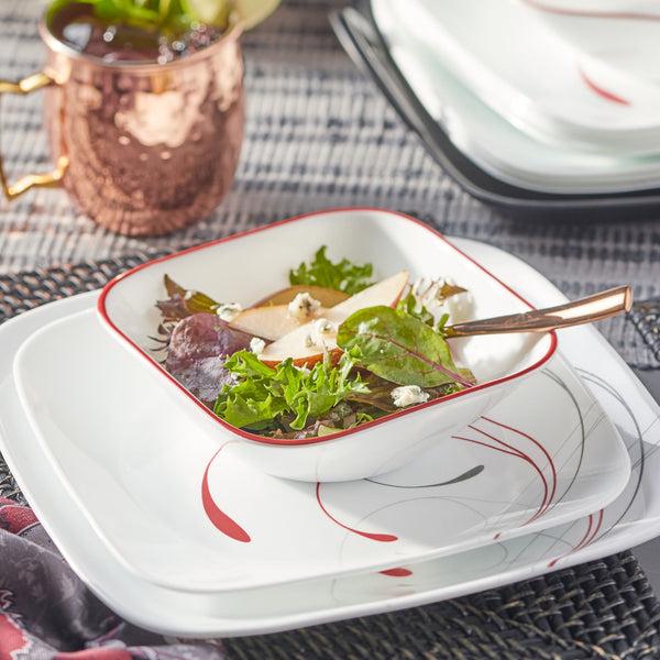 Corelle Corelle® Square Splendor 18-piece Dinnerware Set Service For 6